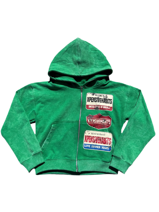 Green Living Not Surviving Zip Up